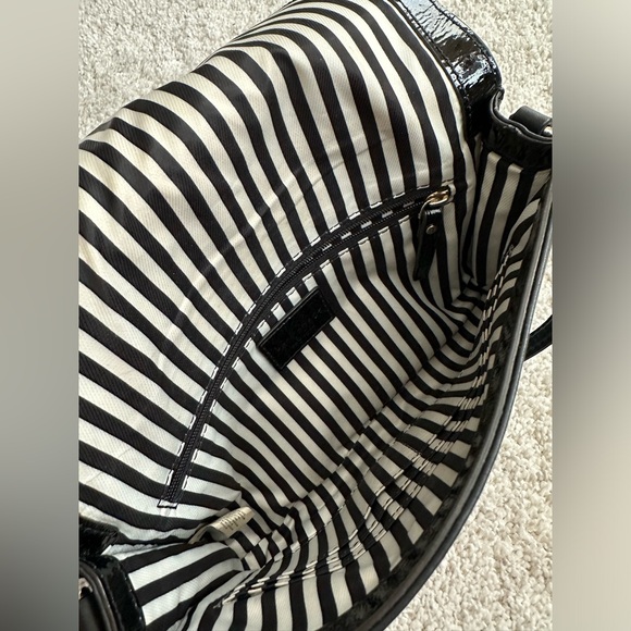 SOLD - Kate Spade New York - Black Leather Crossbody Bag - Picture 5 of 13